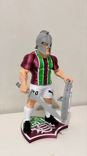 Mascote guerreiro tricolor