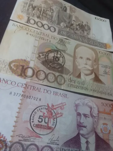Notas CRUZEIROS .Notas antiga para colecionador