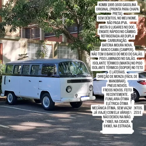 Volkswagen Kombi Standard/ Luxo/ Serie Prata 1995