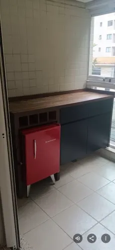 Vendo móvel com frigobar retrô Brastemp novo para.varsnda gourmet