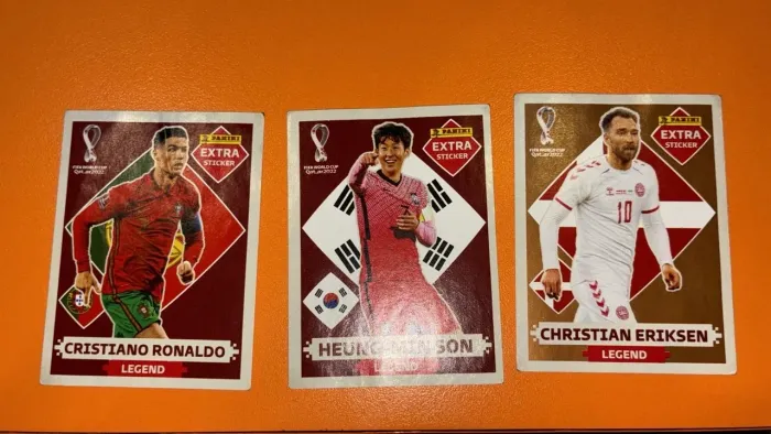 Combo 3 figurinhas Legends Copa 2022