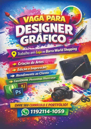 Vaga para Design gráfico