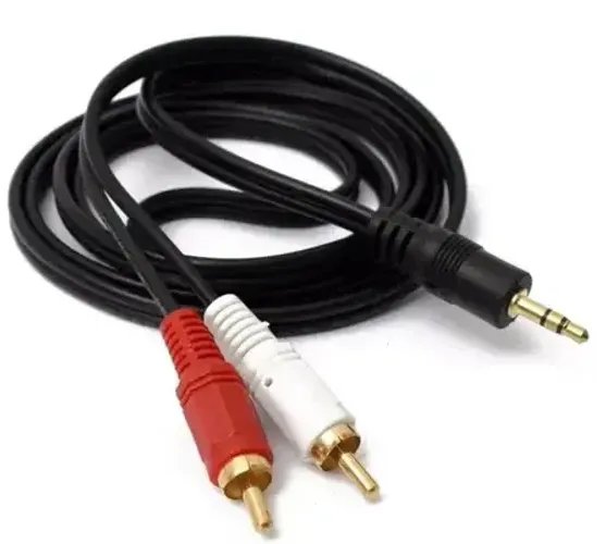 Cabo Auxiliar P2 Macho X Rca Macho Audio 1.5m P/ Som / Tv /Home Theater Audio Video