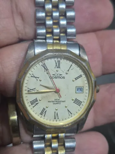 Relógio COSMOS QUARTZ 510AM VINTAGE - FUNCIONANDO