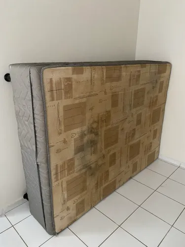 CAMA DE CASAL COLCHÃO BOX CONJUGADO