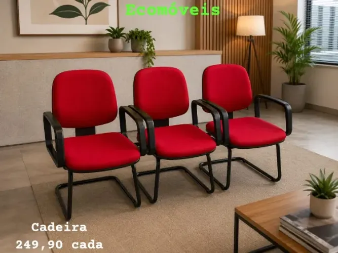 CADEIRA FIXA VERMELHA