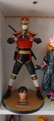 Ninja Jiraya 32cm feito na impressora 3D com cabeça extra