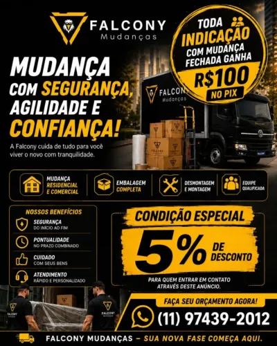 Mudanças e transporte de carga