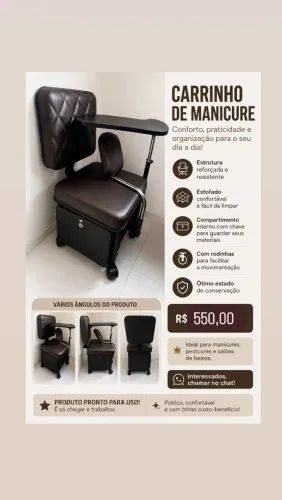 Carrinho manicure 