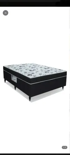 CAMA BOX CASAL NOVA COM COLCHÃO + GARANTIA E NOTA FISCAL