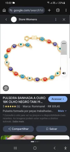 Pulseira romannel valor 130 reais .