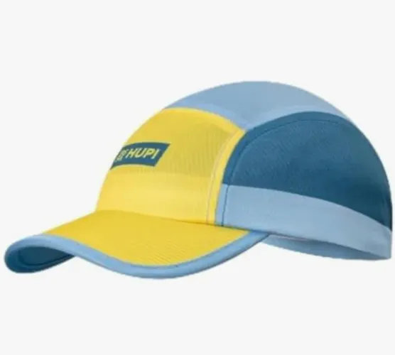Boné para Corrida Hupi Run Azul/amarelo, Cor: Azul/amarelo, Tamanho: Unico