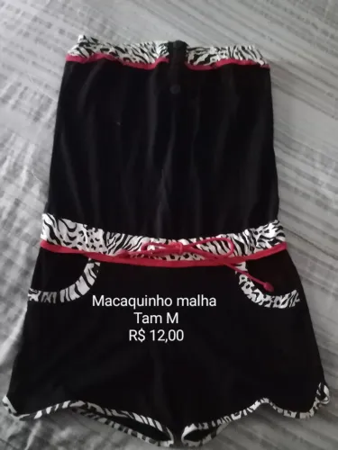 Macaquinho malha adulto feminino