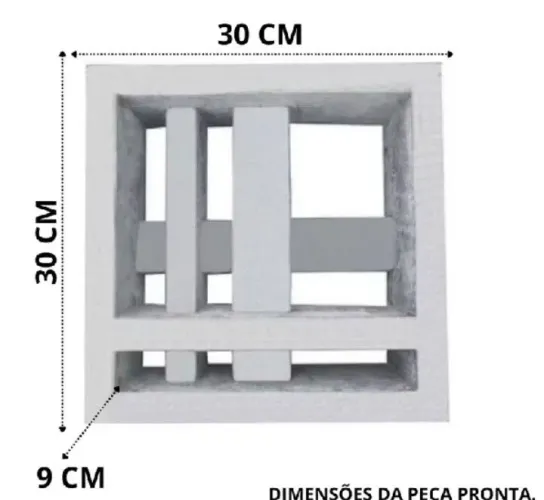 Cobogó 30x30x9cm só R$12,99 leia o anúncio