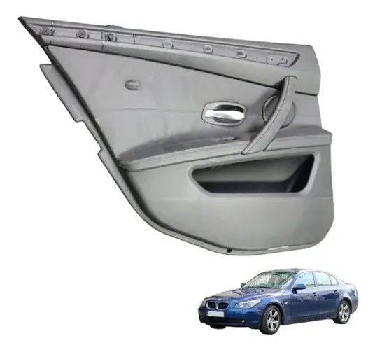 Forro Porta Traseiro Esquerdo Bmw 530i E60 3.0 2008 2009 Preto