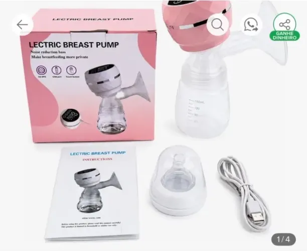 Bomba elétrica de leite