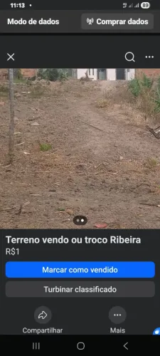 Vendo ou troco terreno na Ribeira 4