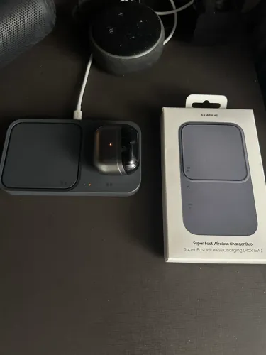 Fonte carregadora dupla por indução Samsung original