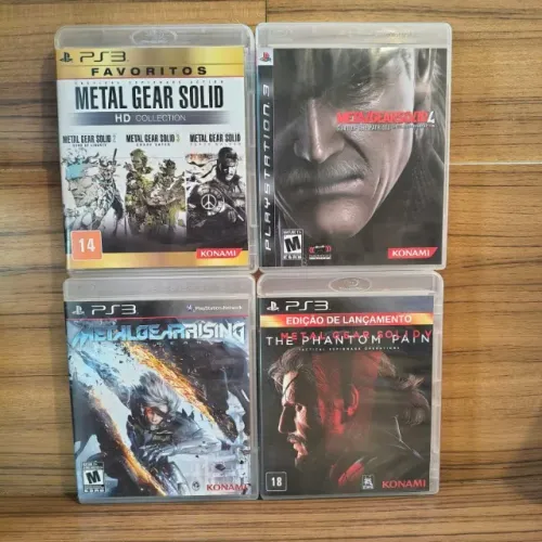 Coleção Metal Gear Solid PS3 Originais - Rising, Collection, 4 e 5