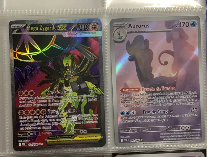 Dupla Equilíbrio Perfeito Aurorus 092/088 e Mega Zygarde EX 104/088