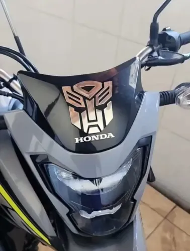 Adesivo emblema transformers alto relevo