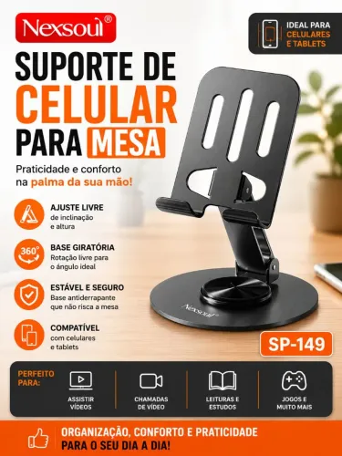 Suporte de celular para mesa