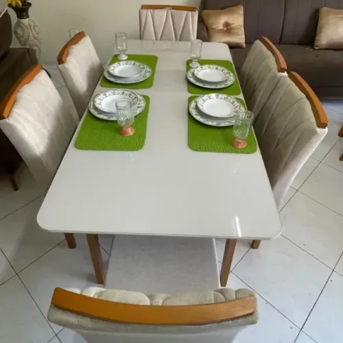 Mesa de jantar 6 cadeiras