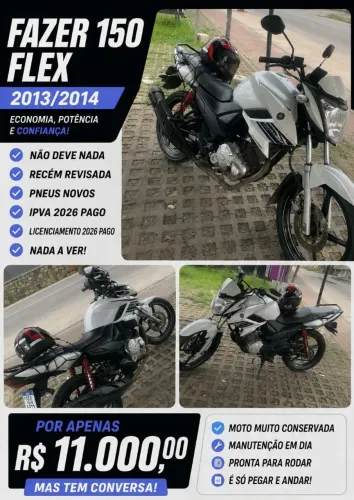 Vendo faze Yamaha 150 em ótimo estado de conservação 
