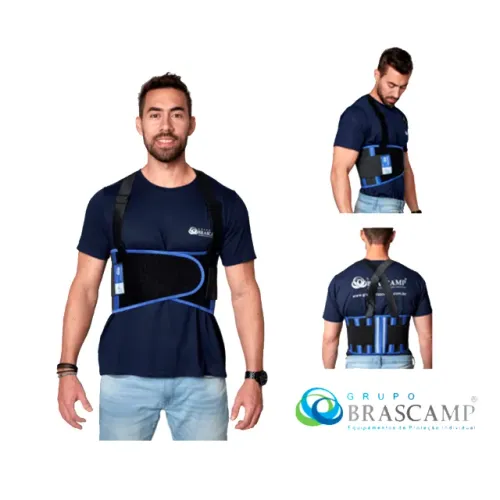 Cinto Ergon Preto Refletivo EXG - BRASCAMP