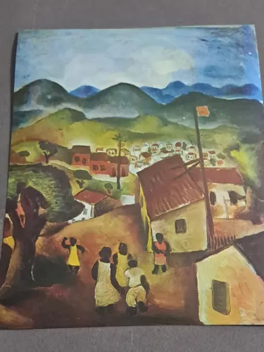 antiga gravura offset de di cavalcanti - decorativa, colecionável