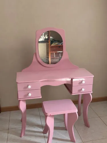 Penteadeira rosa mdf