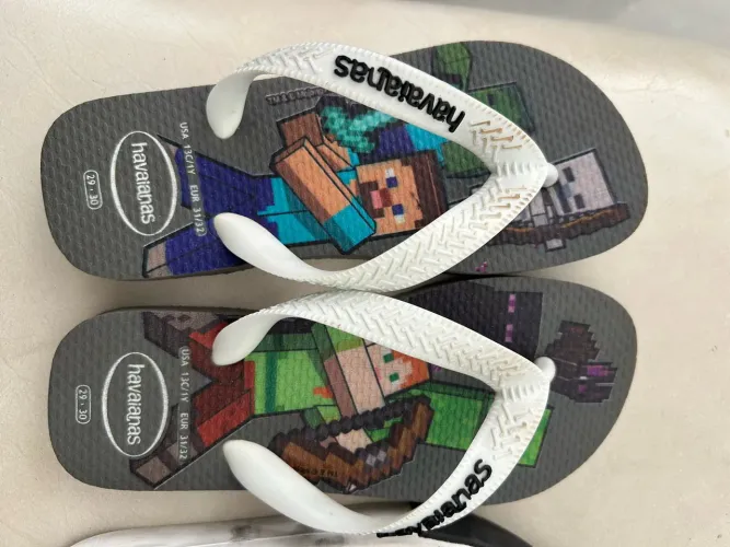 Chinelo havaianas mine craft