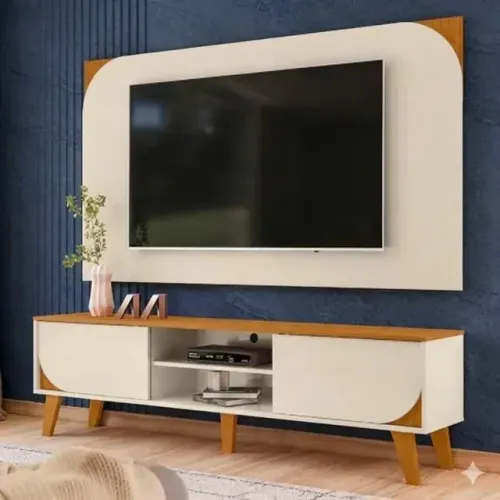 Rack com painel madetec ate 65 polegadas novo