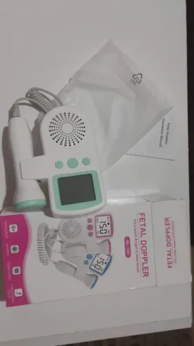 Ultrassom portátil para ouvir o coração do bebê 