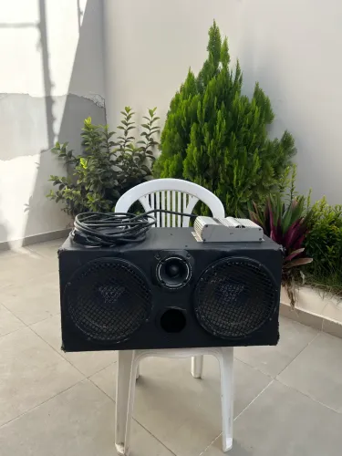 Caixa de Som Automotiva Completa + Módulo Roadstar