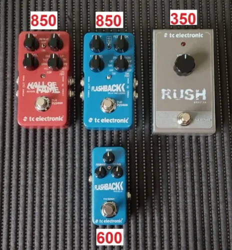 PEDAIS PEDAL TC ELECTRONIC FLASHBACK MINI HALL OF FAME BOSTER RUSH A PARTIR DE 350,00