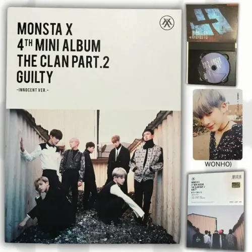 Álbum MONSTA X - The Clan Part.2: Guilty (Innocent Ver.) + Photocards