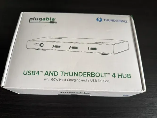 Hub Thunderbolt 4 Plugable - Modelo USB4-HUB3A - Carregamento até 60W