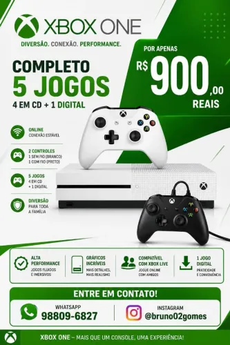 Xbox One semi novo 