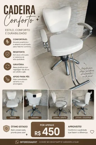 Cadeira cabeleireiro