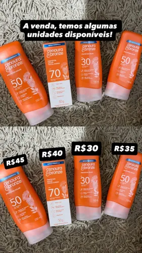 Protetor Solar Cenoura e Bronze