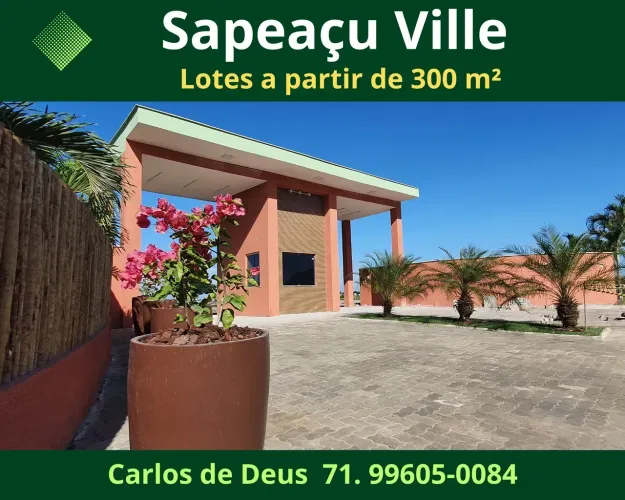 Loteamento em Sapeaçu, lotes escriturados, a partir de 300 m², infraestrutura, frente Rod