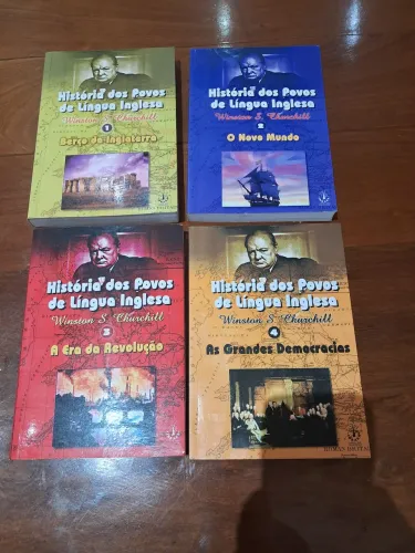 Lote com 4 livros História dos Povos De Língua Inglesa 