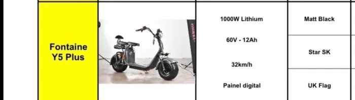 Vendo scooter elétrica semi nova