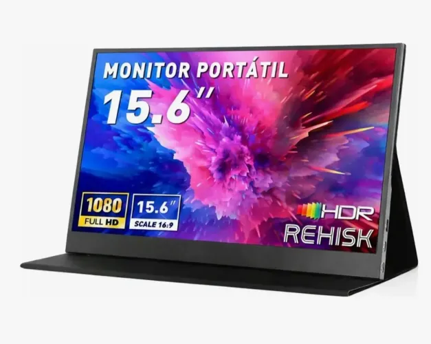 Monitor portátil gamer 15,6" Full hd ips