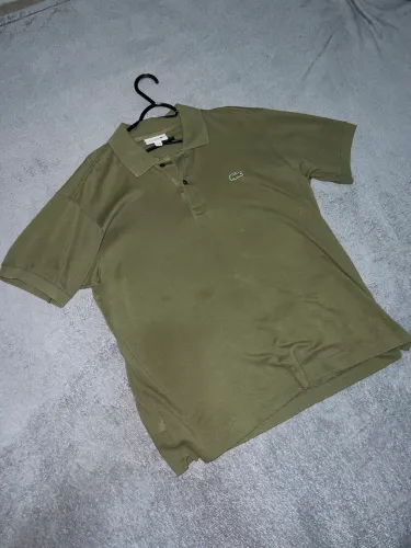 Camisa Polo Lacoste Classic Fit Verde Oliva Masculina M