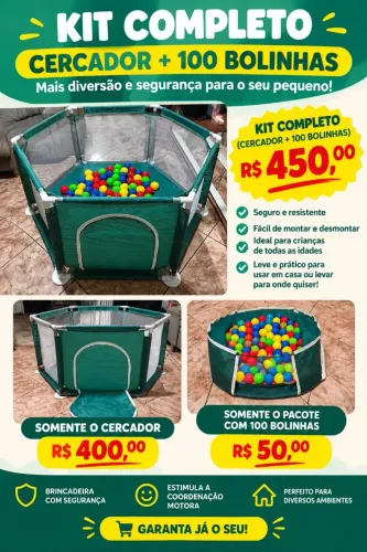 Cercador + pacote com bominhas