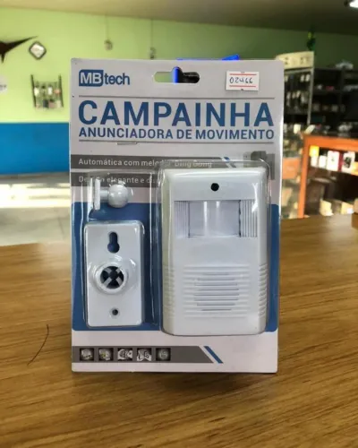 Sensor De Presença Anunciador Sonoro Ajustável Campainha - Entrega Grátis