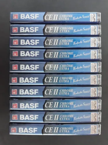 Fita cassete basf chrome 10 fitas virgens e lacradas