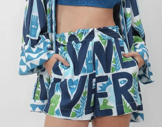 short estampado